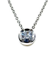 Necklace Ititoli Woman Diamond XL in White Gold Diamante GC2147#BLBF